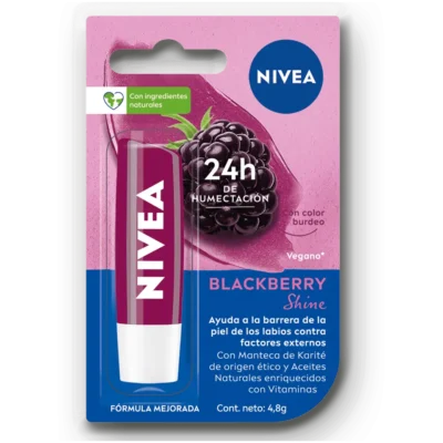 Bálsamo Labial Nivea Blackberry Shine